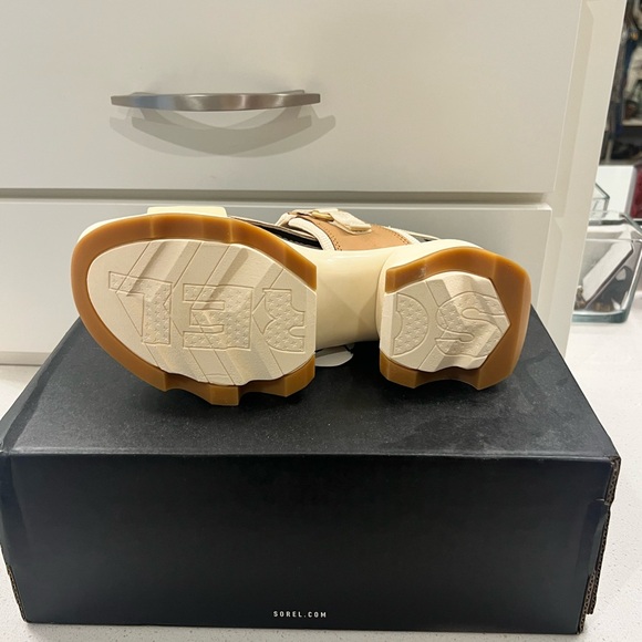 Sorel Cream and Tan Chunky Platform Sandal - Picture 3 of 3